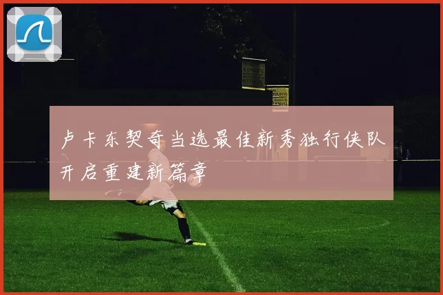 卢卡东契奇当选最佳新秀独行侠队开启重建新篇章